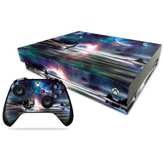 MIGHTY SKINS Xbox One X Skin - Space Horizon Vinyl Decal, Durable & Easy to Apply, Model MIXBONXCMB-Space Horizon