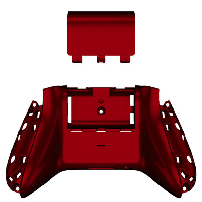 eXtremeRate Custom Back Cover Shell for Xbox Controller - Scarlet Red Replacement Battery Cover & Bottom Shell, Model BX3P303