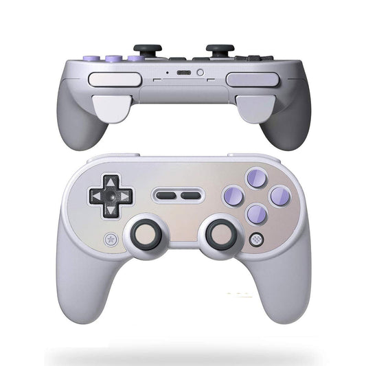 SopiGuard Skin for 8BitDo SN30 Pro+ Controller Precision Cut Vinyl Sticker Wrap (3M Flip Ghost Pearl)