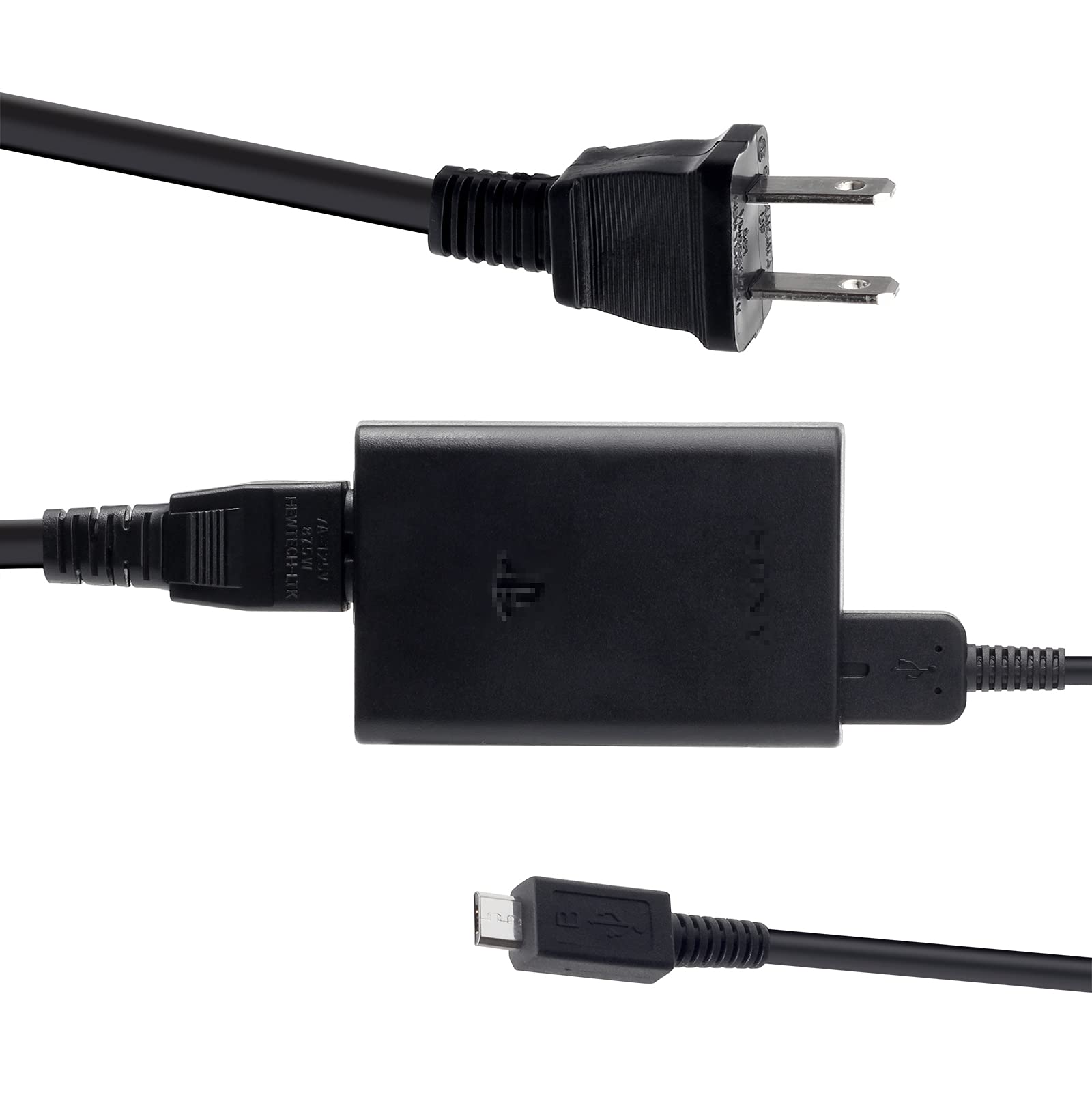 CHENLAN Charger Adapter Set for PS Vita 2000 - AC Adapter with Cable, Black, Model CH-PSV-Adapter