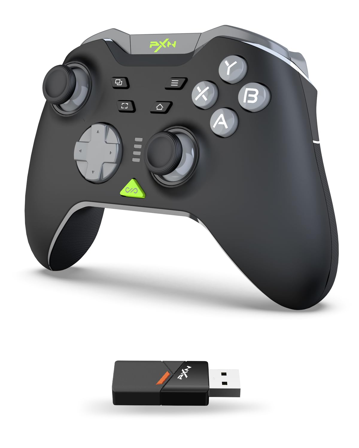 PXN P5 Wireless Gaming Controller - Hall Effect Joysticks & Triggers  1000Hz Polling  4 Macro Buttons  2.4G/BT/SW  Turbo  App - For PC  Steam Deck  Switch/Switch 2  Android & iOS