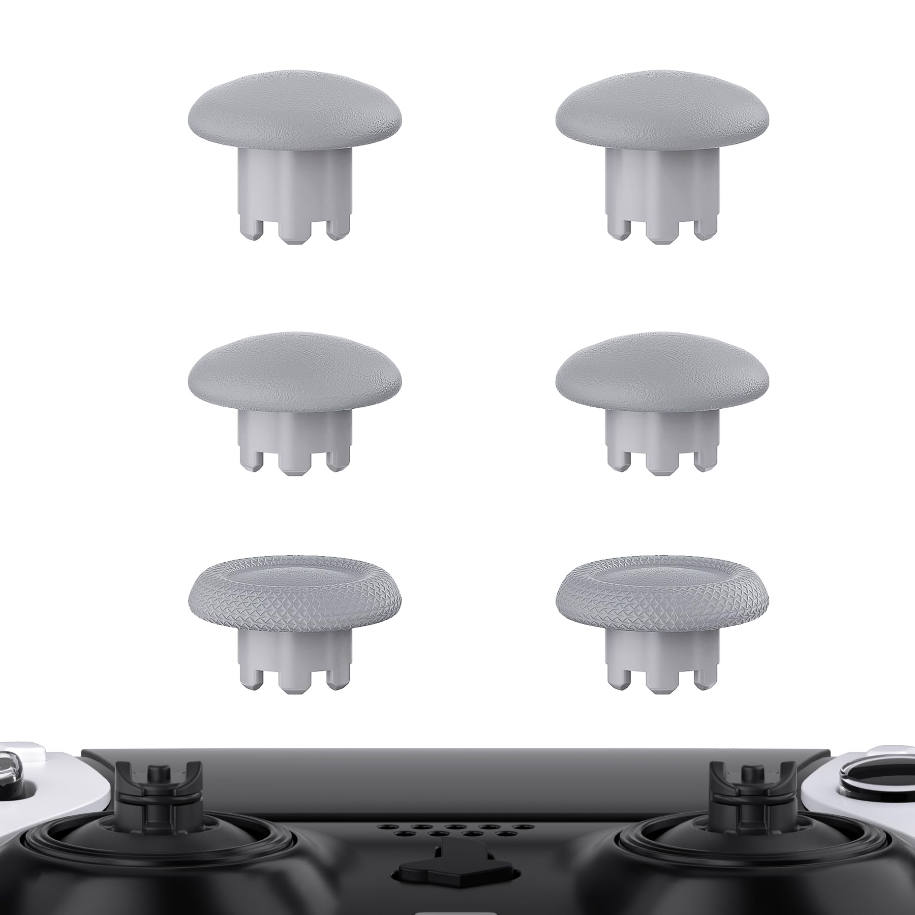 eXtremeRate New Hope Gray Replacement Swappable Thumbsticks for PS5 Edge Controller, Custom Interchangeable Analog Stick Joystic