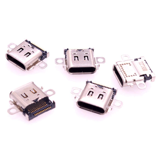 Deal4GO 5 Pack 12-pin SYNC & Power Charge Charging Socket USB C Type-C Port Replacement for Nintendo Switch