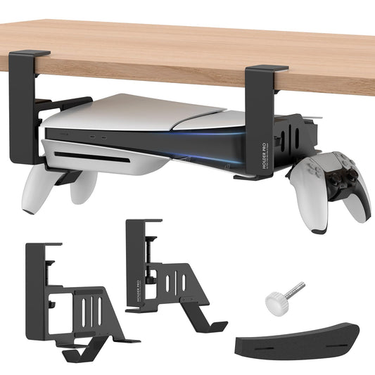 JUSPRO PS5 Under Desk Mount Holder Accessories Compaitble with PS5 Pro/Slim/Disc & Digital Edition Console