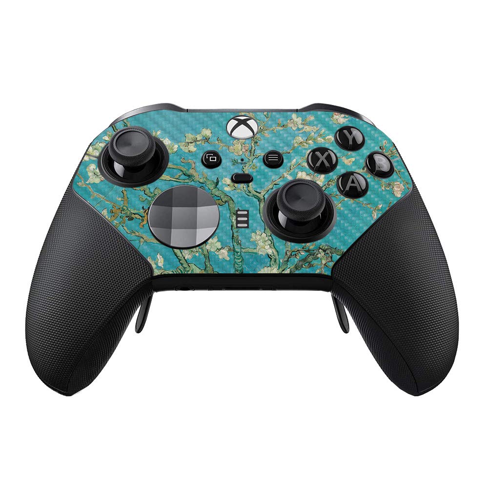 MightySkins Carbon Fiber Skin Compatible with Xbox Elite Series 2 Controller - Almond Blossom | Protective  Durable Textured Carbon Fiber Finish | Easy to Apply | Made in The USA