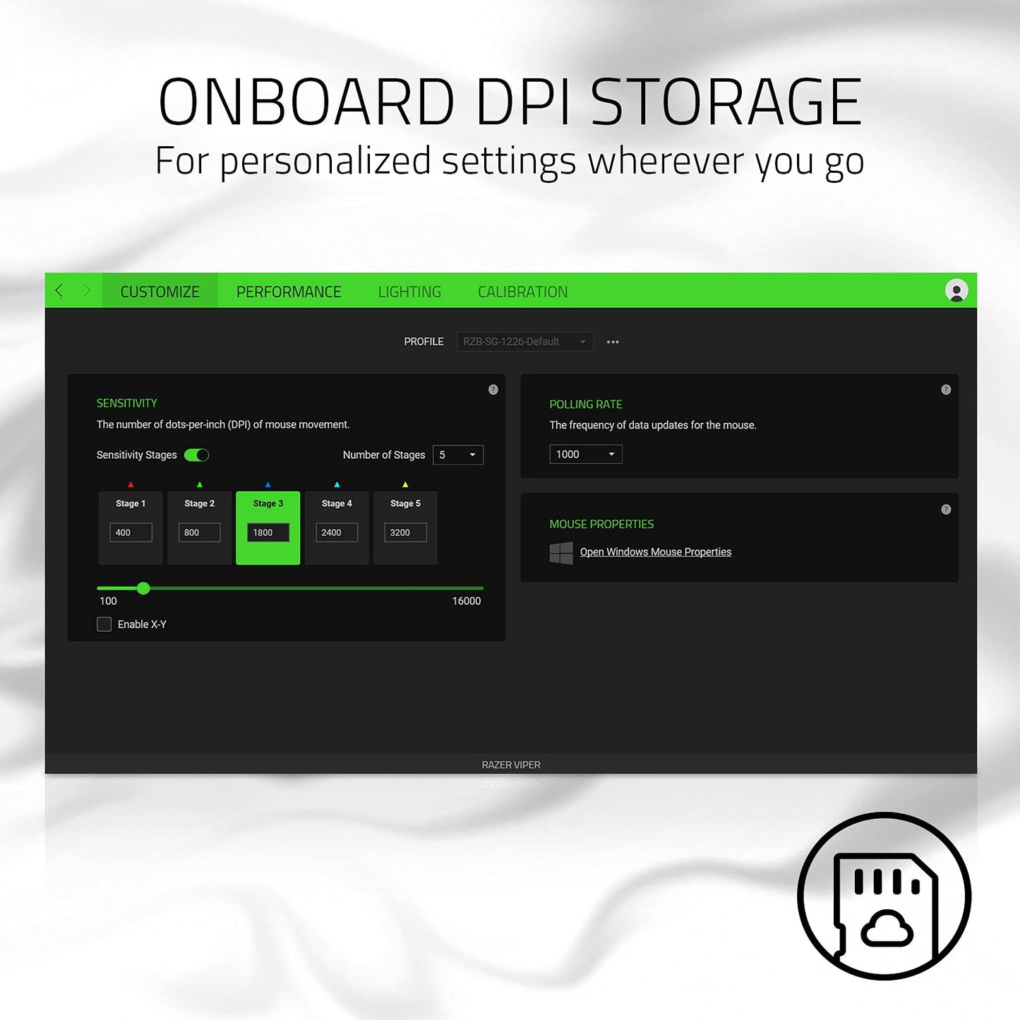 Razer Viper Light Esports Gaming Mouse - 69g, Optical 5G Sensor, RGB Chroma Lighting, Mercury/White, Model RZ01-02550700-R3M1