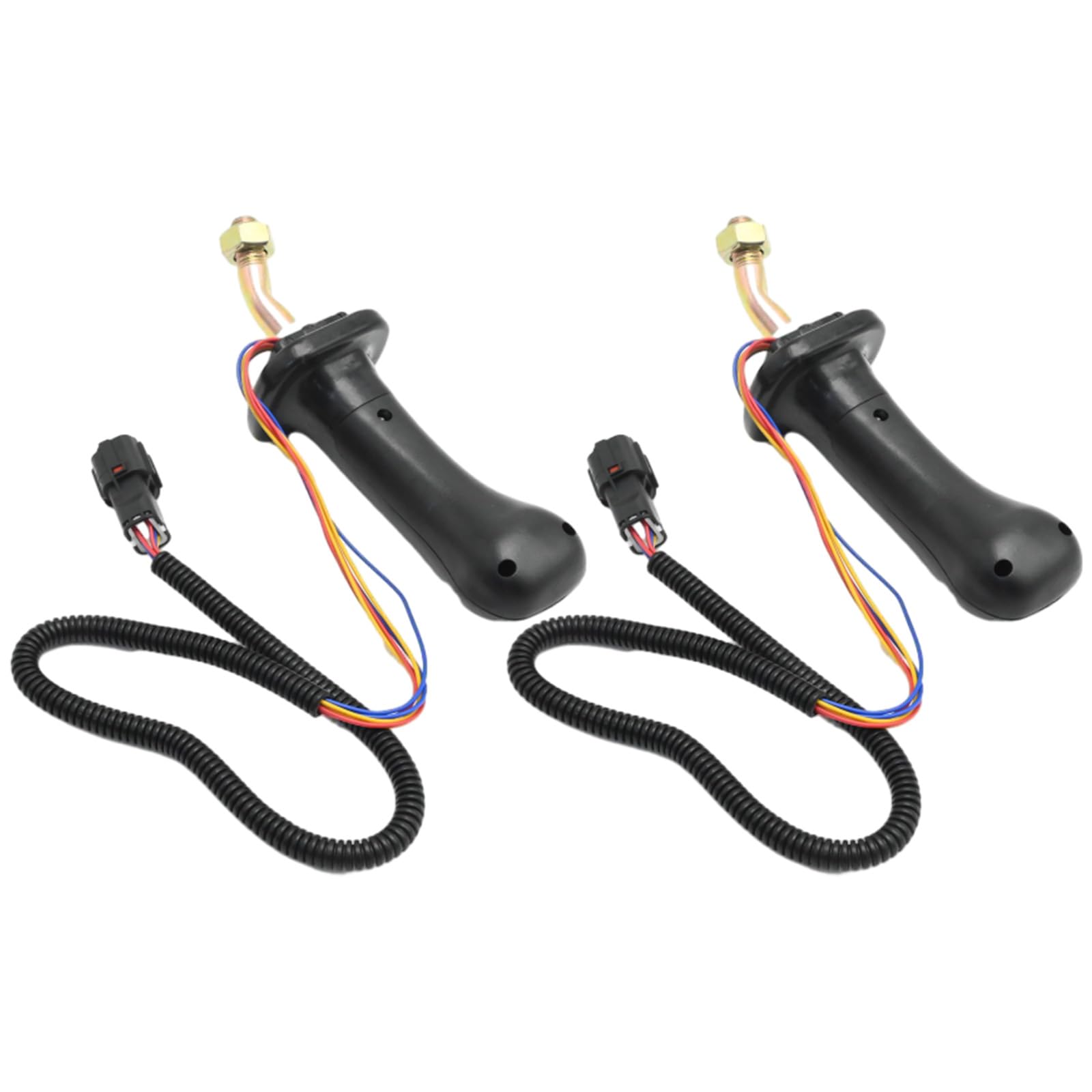 LIDSCURA 2 Pack 3 Button Excavator Joystick Levers, Replacement for Doosan DH DX150 215 225 300 370-9C, Aluminum AlloyRobust 6 P