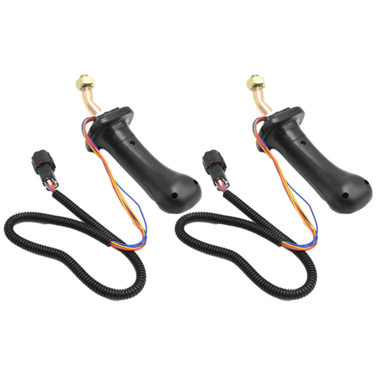 LIDSCURA 2 Pack 3 Button Excavator Joystick Levers, Replacement for Doosan DH DX150 215 225 300 370-9C, Aluminum AlloyRobust 6 P