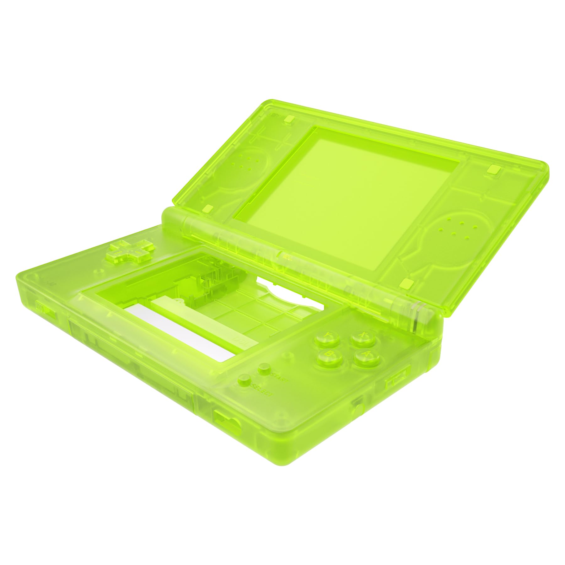 eXtremeRate Clear Lime Green Replacement Full Housing Shell for Nintendo DS Lite  Custom Handheld Console Case Cover with Buttons  Screen Lens for Nintendo DS Lite NDSL - Console NOT Included