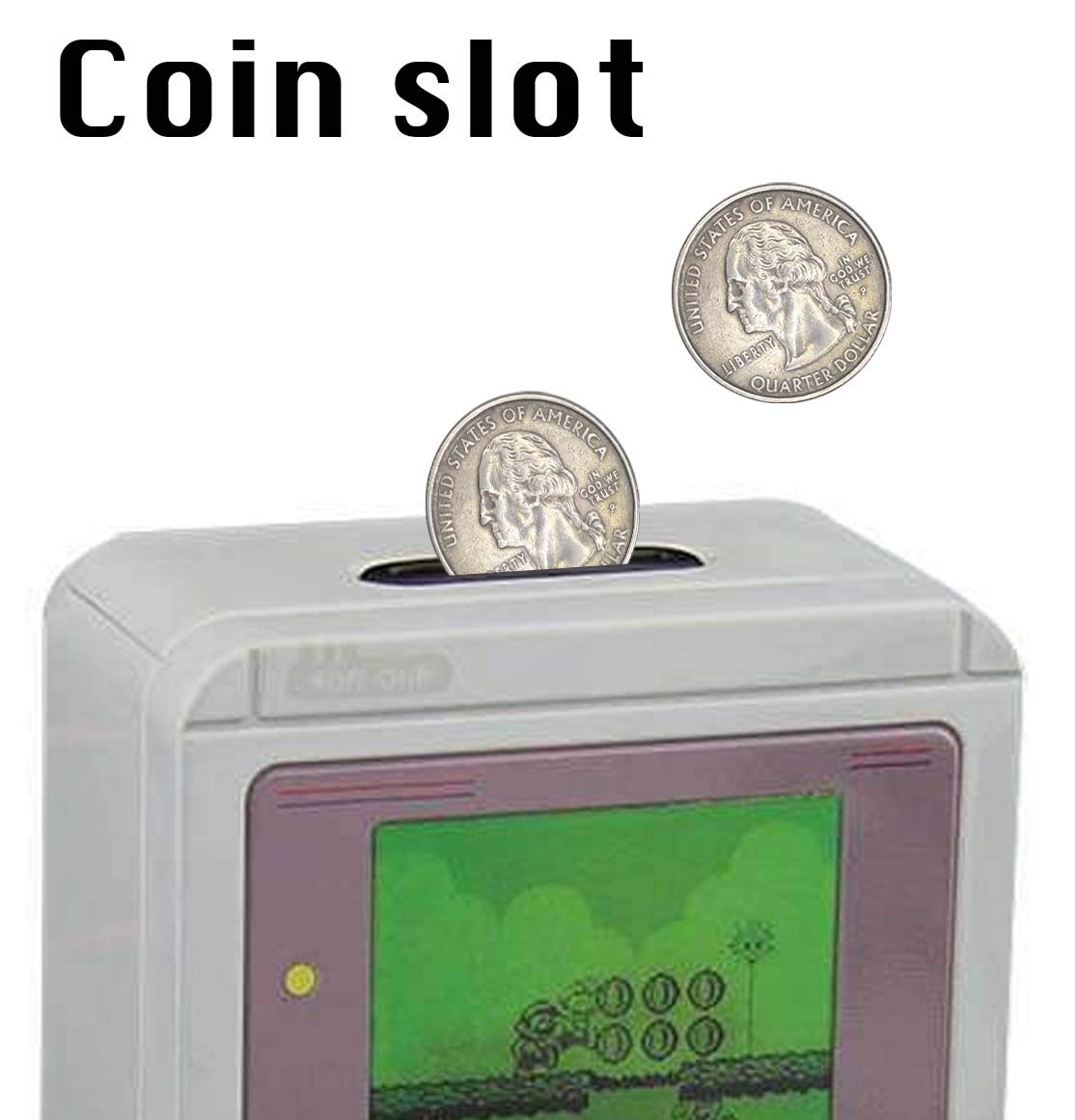 Paladone Classic Gameboy Bank - Officially Licensed Tin Money Box, Multi-colour, 5 x 9 x 15 cm, Model PP3401NN