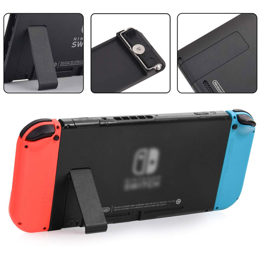 JAOYSTII Kickstand Replacement Back Shell Holder for Nintendo Switch - Black