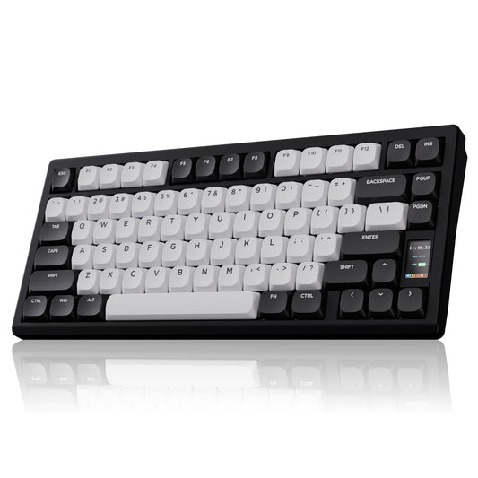 OOCTPK Wireless Mechanical Gaming Keyboard - Chilkey ND75 LP, Bluetooth/2.4G/USB-C, RGB Custom, UltraThin, Black