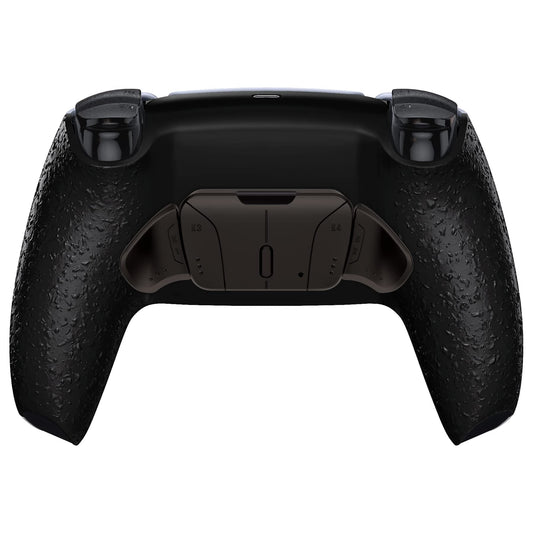 eXtremeRate Textured Black Programmable Real Metal Buttons (RMB) Version RISE4 Remap Kit for PS5 Controller BDM-030 040 050  Upgrade Board & Redesigned Back Shell & 4 Back Buttons for PS5 Controller