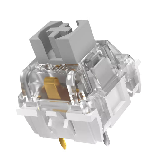 Ranked Kailh Turbo Key Switches for Mechanical Gaming Keyboards | PCB Mounted - 5 pins | Pre Lubed (Speed Silver  90 Pcs)