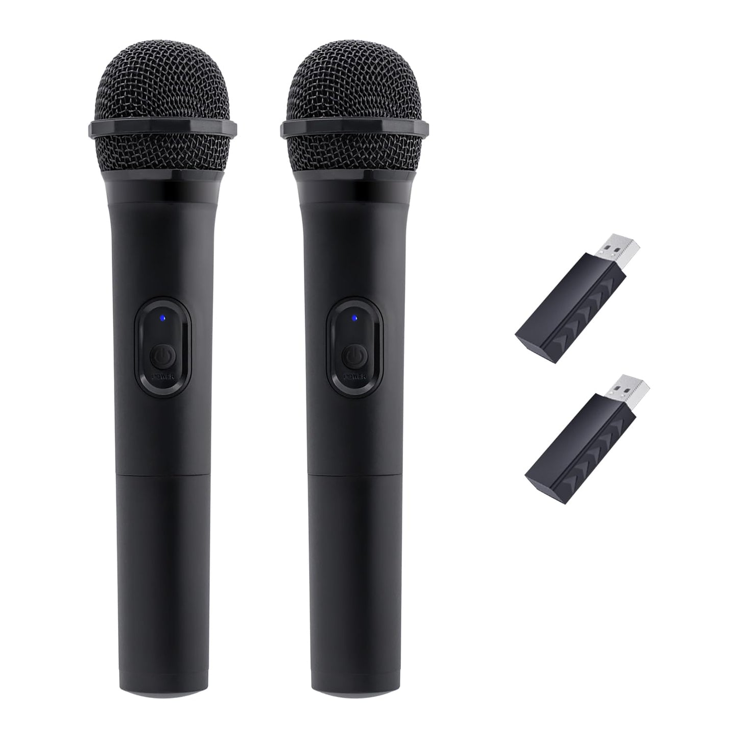 Mcbazel Wireless USB Gaming Microphone, 2 Pack, Compatible with Xbox, PS5, Switch, Black, Model MT-010273