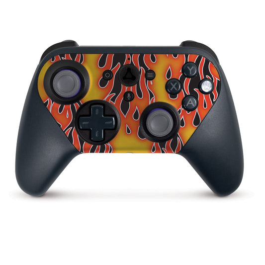 MightySkins Skin Compatible with Amazon Luna Controller - Hot Flames | Protective  Durable  and Unique Vinyl Decal wrap Cover | Easy to Apply  Remove  and Change Styles | Made in The USA