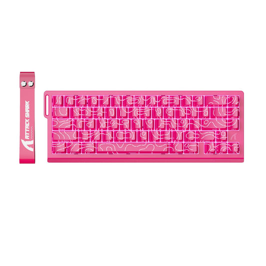 ATTACK SHARK X68HE Rapid Trigger Mechanical Gaming Keyboard 60% Wired with Adjustable Actuation Hall Effect Magnetic Switch 8KHz Polling Rate RGB Backlit Top Mount Side Printed Keycap(Rose Contour)