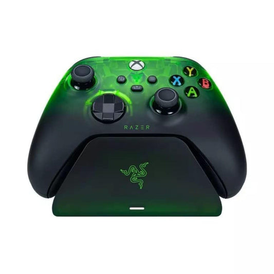 Razer Wireless Controller & Quick Charging Stand Bundle for Xbox Series X|S  Xbox One: Impulse Triggers - Textured Grips - 12hr Battery Life - Magnetic Secure Charging Limited Green Edition