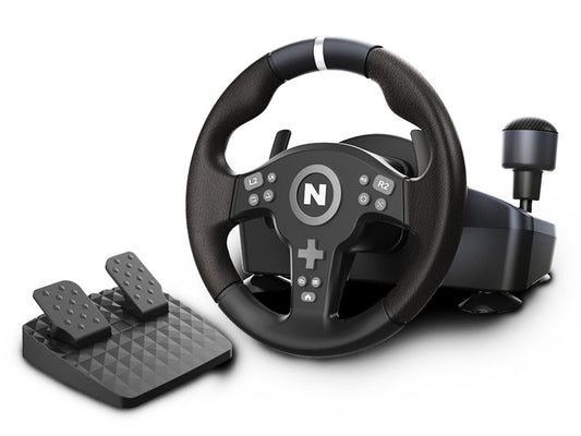 Nitho Drive Pro V200 PC Gaming Racing Wheel with Pedals and Shifter, Steering Wheel Compatible with PC, PS4, Switch 2/Switch, Xb