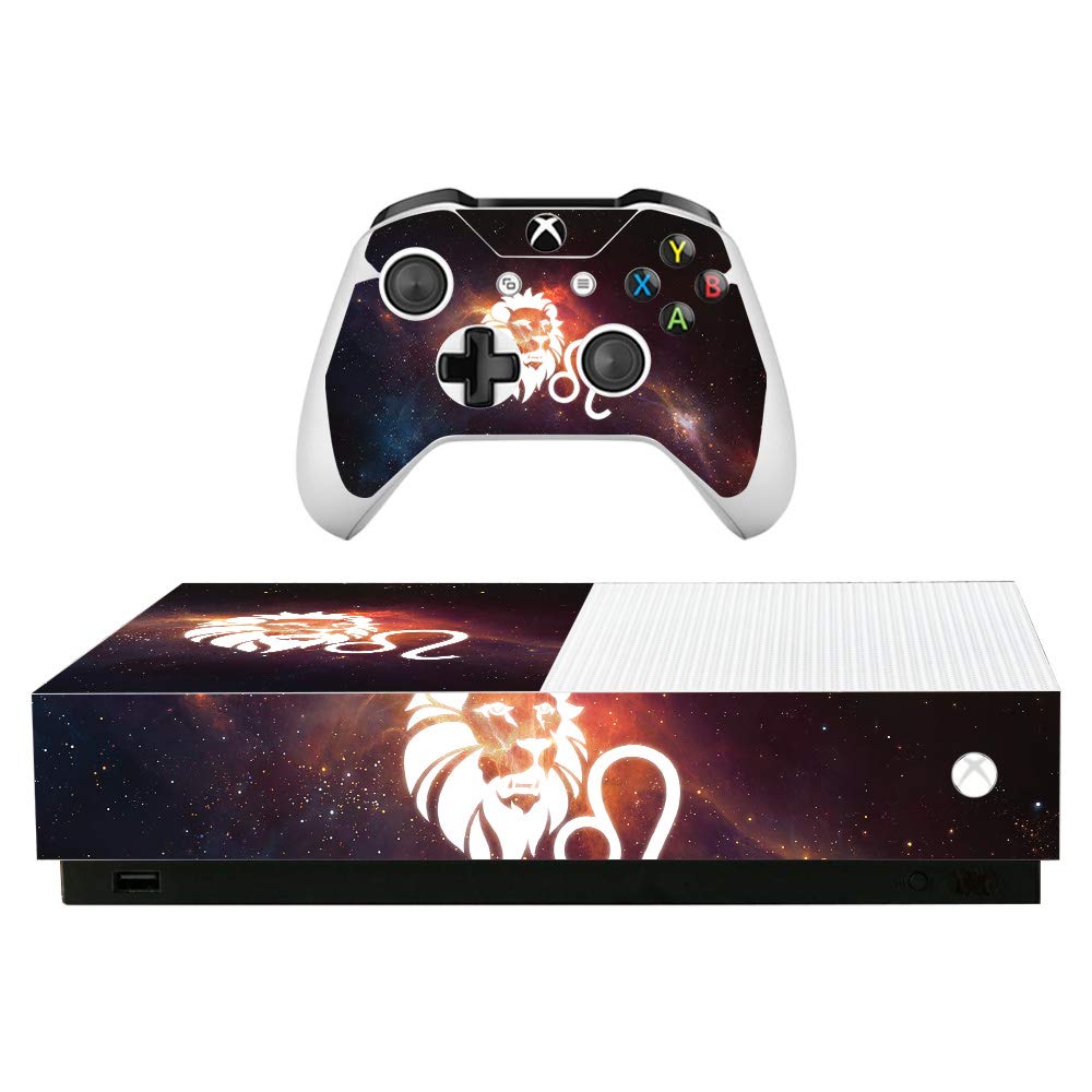 MightySkins Skin for Microsoft Xbox One S All-Digital Edition - Leo | Protective  Durable  and Unique Vinyl Decal wrap Cover | Easy to Apply  Remove  and Change Styles | Made in The USA