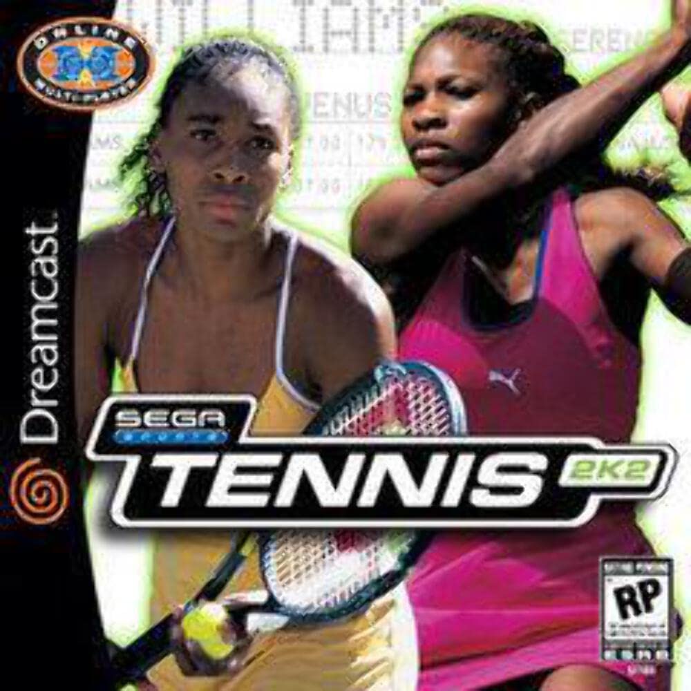 SEGA Tennis 2K2 Video Game for Sega Dreamcast - Classic Sports Gameplay, Model XBOX1054