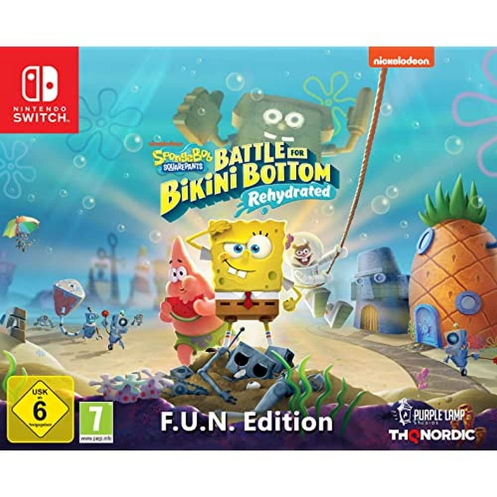 THQ Nordic SpongeBob Squarepants: Battle For Bikini Bottom - Rehydrated F.U.N. Edition for Nintendo Switch (Model: 9120080075345)