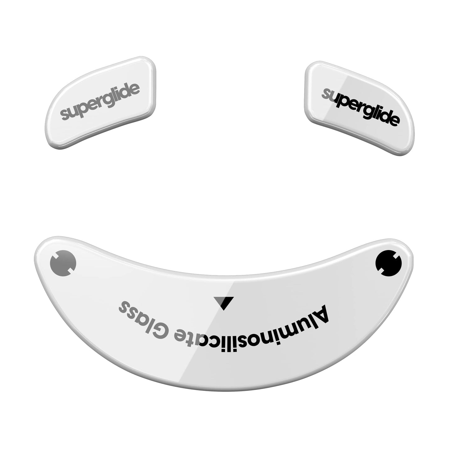 Pulsar Gaming Gears Superglide Mouse Feet - Ultra Strong Glass, Small, GHSSGW, Fast & Smooth, Ideal for G-Wolves Hati-S Wireless