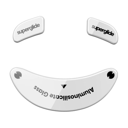 Pulsar Gaming Gears Superglide Mouse Feet - Ultra Strong Glass, Small, GHSSGW, Fast & Smooth, Ideal for G-Wolves Hati-S Wireless