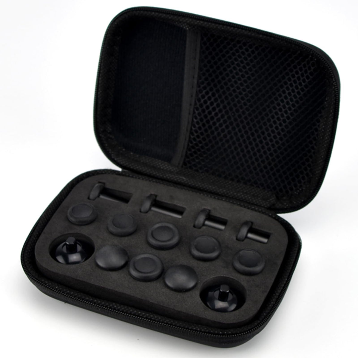 ZD Interchangeable Joystick Set - 3 Heights & 4 Styles - Includes 2 Bases, 12 Joysticks & Carrying Case - Compatible Controllers