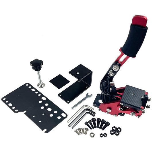 LLANNDER Red Racing Game USB Handbrake 16Bit SIM for PC Racing Games  Compatible with G27 G29 G920 G923 T500 T300 Simulate Linear Handbrake  Plug and Play