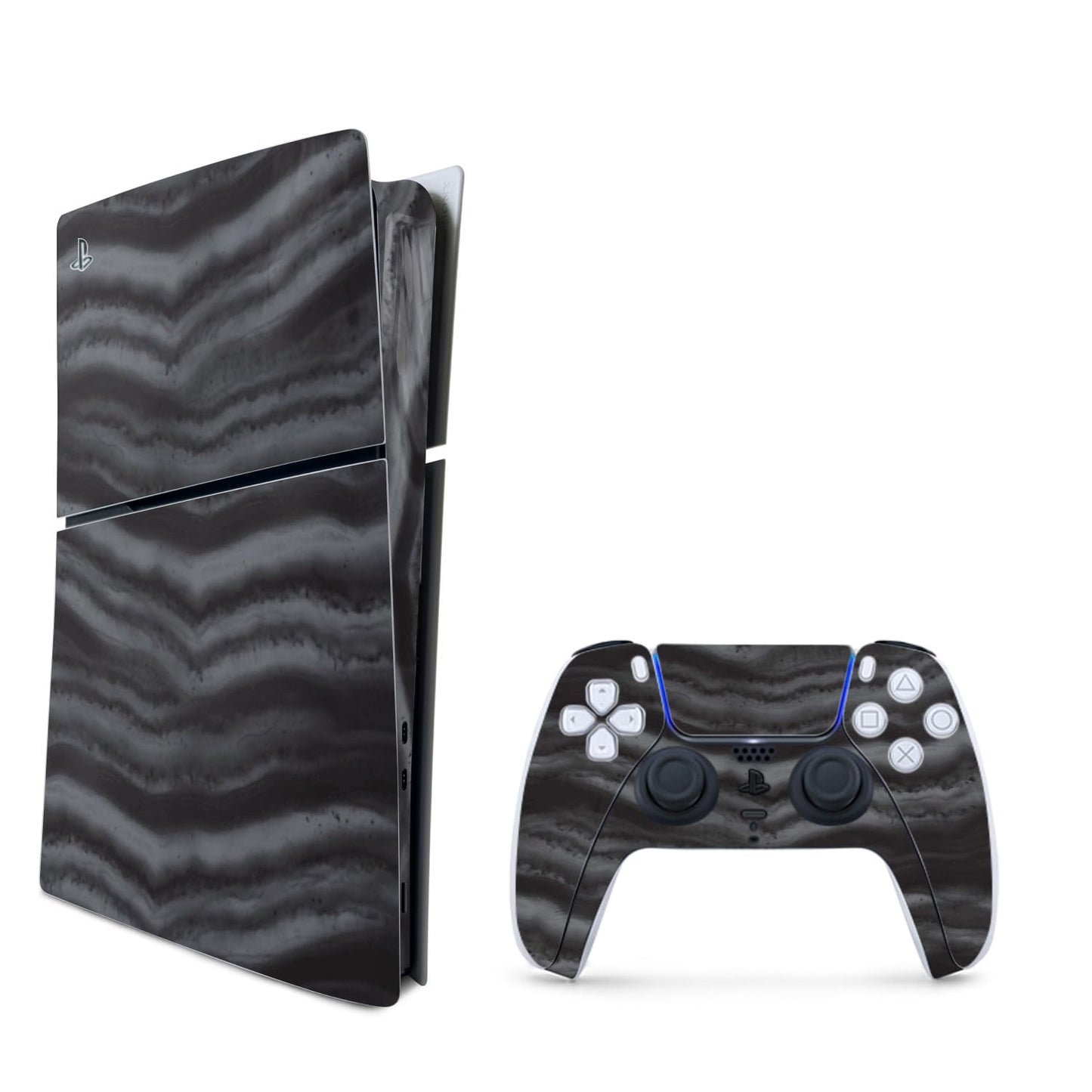 MightySkins Skin Compatible with PlayStation 5 Slim Digital Edition Bundle - Smoky Quartz | Protective  Durable  and Unique Vinyl Decal wrap Cover | Easy to Apply | Made in The USA