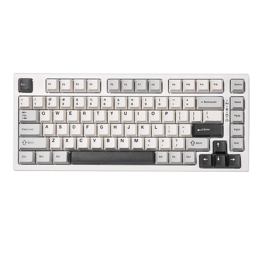 YUNZII YZ75 75% Hot Swappable Wireless Gaming Mechanical Keyboard  RGB Backlights  BT5.0/2.4G/USB-C  Dye Sub PBT Keycaps for Linux/Win/Mac(Gateron G Pro Red  White)
