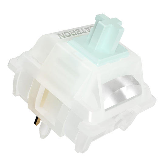 Gateron Milky Yellow Green Tea Pro V3 Keyboard Switches Pre-lubed 5-Pin Tactile Switches with Light Guide Pole for MX Mechanical Gaming Keyboard(Pro Brown V3 10Pcs)
