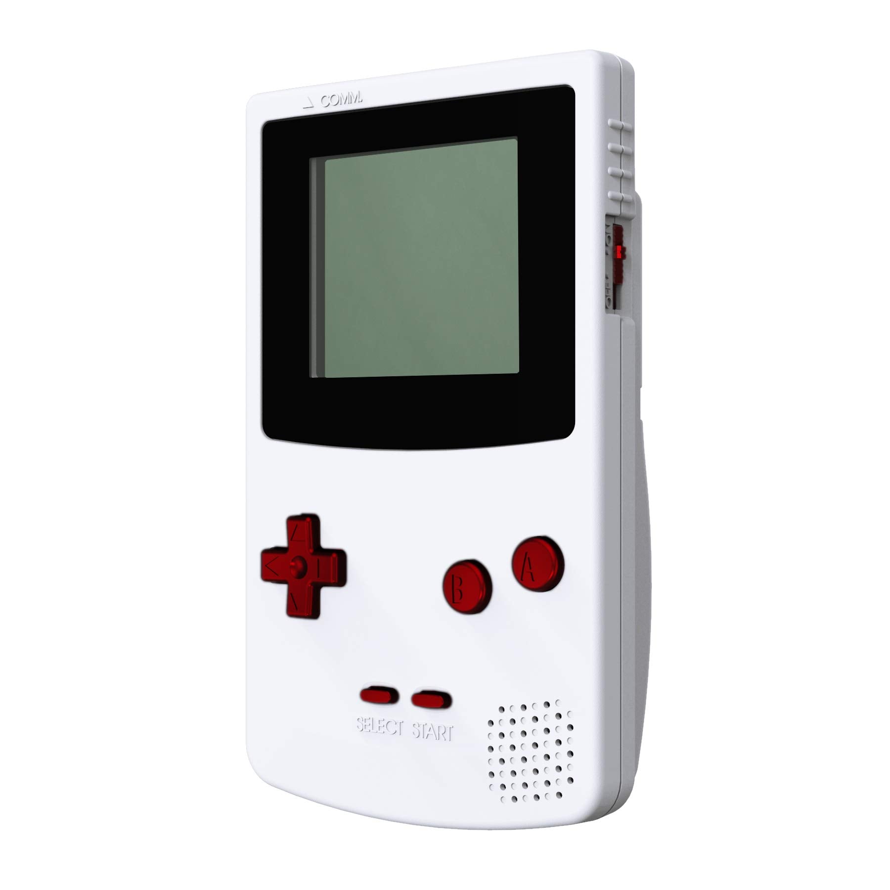 eXtremeRate Scarlet Red Replacement Full Set Buttons for Gameboy Color GBC - Handheld Game Console NOT Included