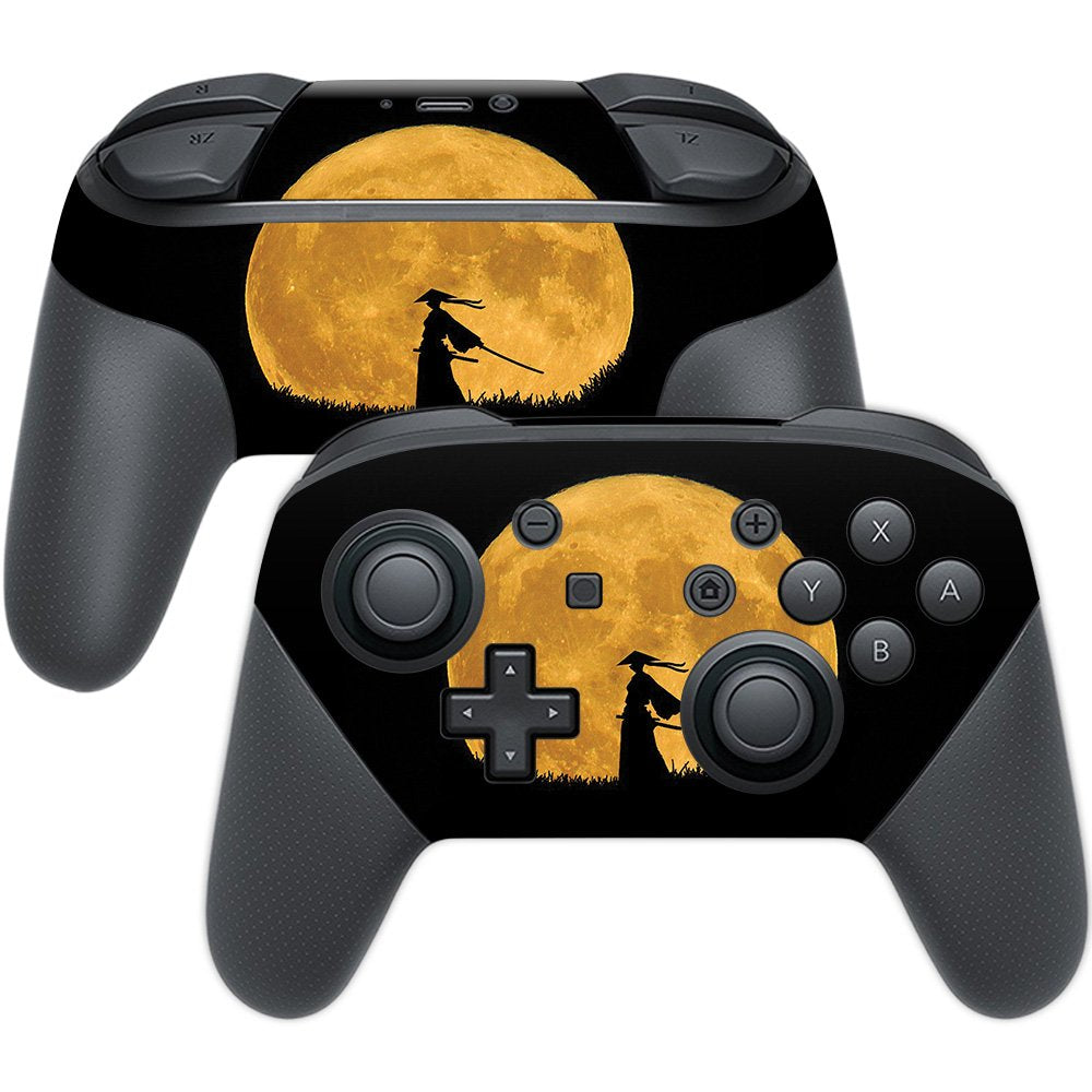 MightySkins Skin Compatible with Nintendo Switch Pro Controller - Samurai | Protective, Durable, and Unique Vinyl Decal wrap Cov