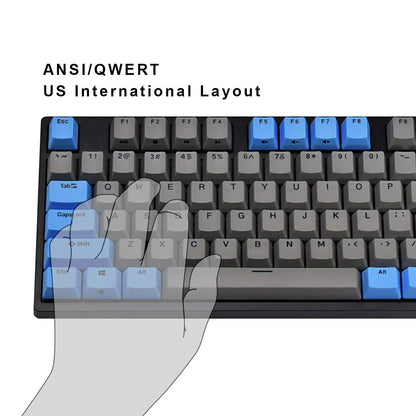 DURGOD Taurus K320 TKL Mechanical Gaming Keyboard - 87 Keys, Cherry Brown Switches, USB Type C, Black