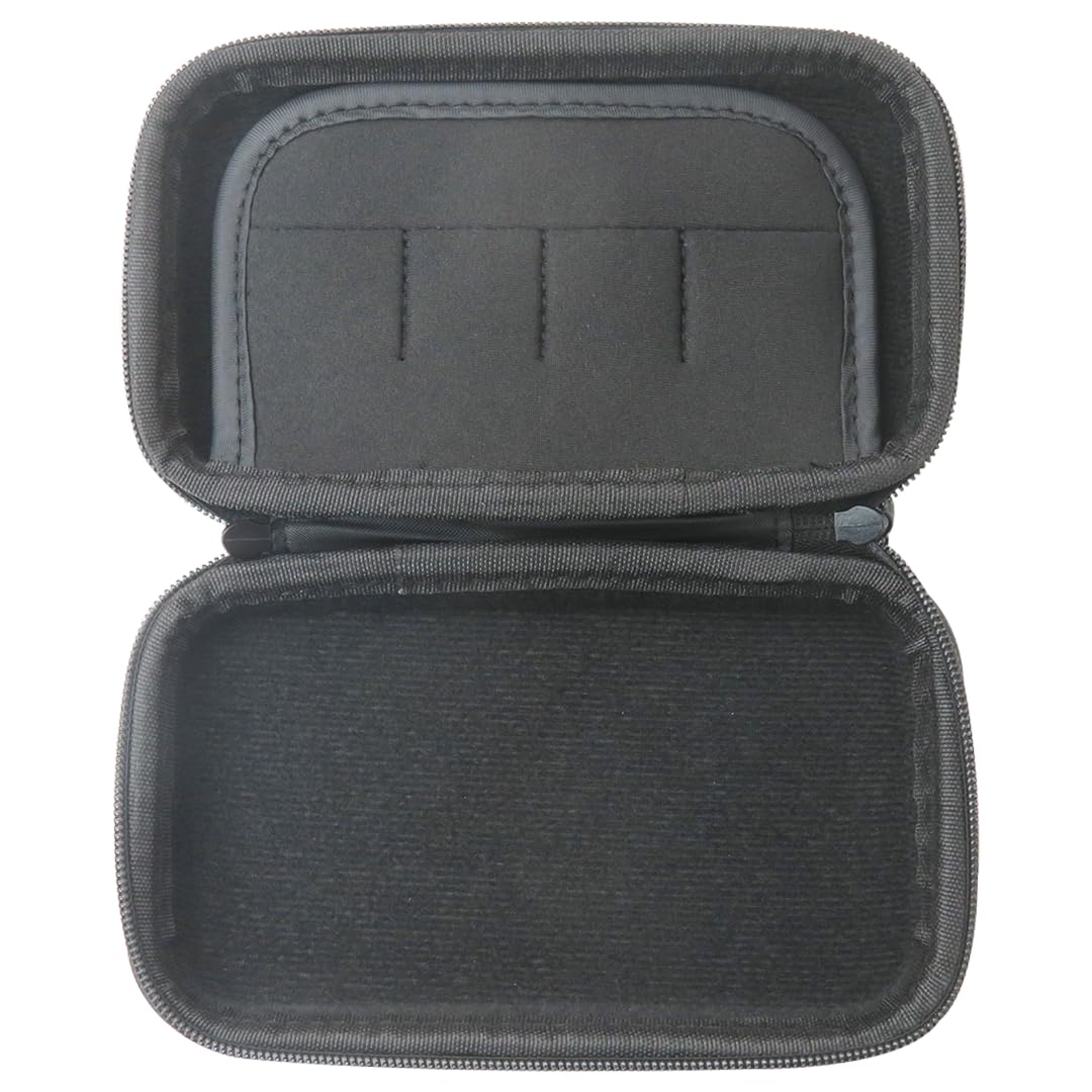 Vicue Black Portable Protective Case for Nintendo DS Lite 3DS - Medium Size Game Pouch Holder Cover Bag
