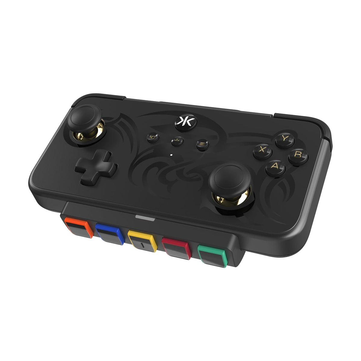 CRKD NEO S Controller with 5-Fret Guitar Grip Attachment For Nintendo Switch  PC  Mobile  Smart TV (Black Tribal Edition)
