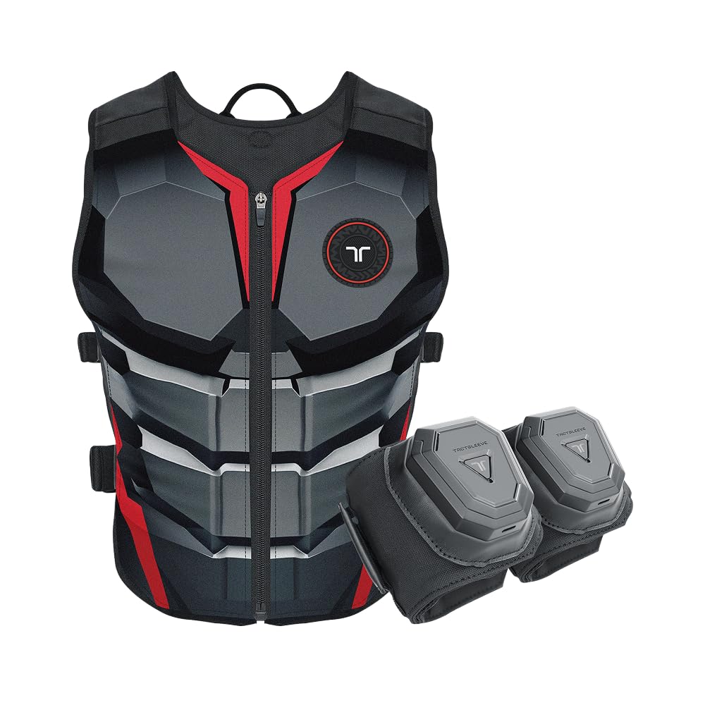 bHaptics TactSuit Air Onyx Starter Bundle - Immersive VR & Sim Racing Experience, Model B0FJC9YBBJ