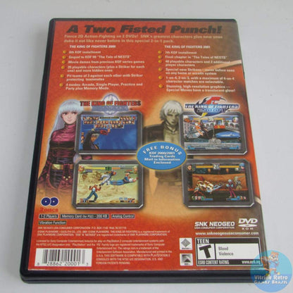 SNK King of Fighters 2000 & 2001 for PlayStation 2 - Classic Fighting Game, Model 828862200013