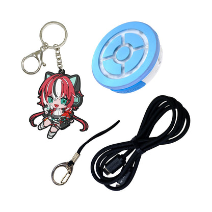 megacom DuoMon3 Dual Accounts Pocket Auto Catcher, IPX7 Waterproof, Bluetooth 65ft, USB-C & Wireless Charging, Blue