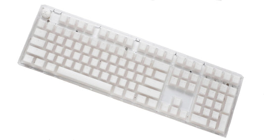 Ducky One 3 Aura Clear White Hotswap RGB Double Shot ABS Mechanical Keyboard (Cherry MX Red)