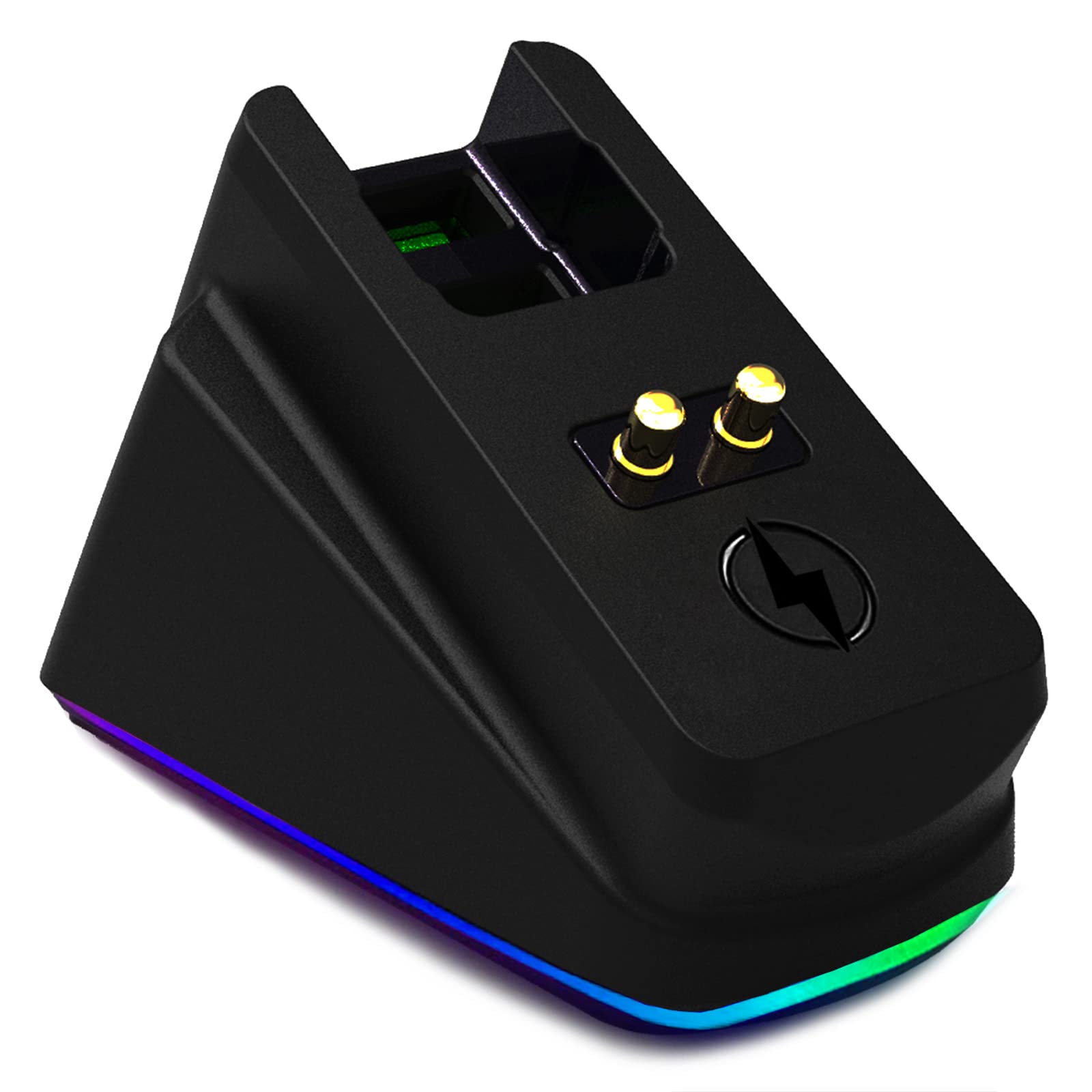 ODIER Mouse Charging Dock for Razer Viper Ultimate, Naga Pro, DeathAdder V2 Pro - RGB Lights, Magnetic Charging, Model GAME-YX-599