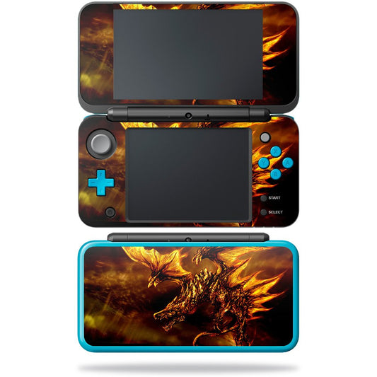 MIGHTY SKINS Nintendo New 2DS XL Skin - Golden Dragon Vinyl Decal, Durable & Easy to Apply, Model NI2DSXL-Golden Dragon