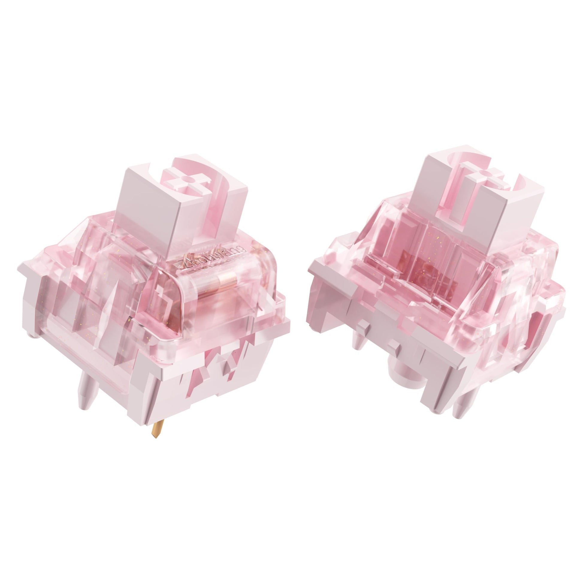 Fejwlvs Zhouwang Pink Tactile Switch  5-Pin 50gf Pre-Lubricated Tactile Switch  with Dustproof Core  for Mechanical Gaming Keyboards  MX Mechanical Keyboards (Pink  108pcs)