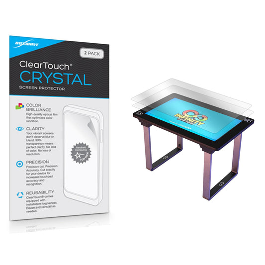 BoxWave Screen Protector Compatible with Arcade1Up Infinity Game Table (32 in) - ClearTouch Crystal (2-Pack)  HD Film Skin - Shields from Scratches