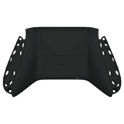 eXtremeRate Black Soft Touch Custom Bottom Shell for Xbox Series S/X Controller - Model BX3P309, Durable Plastic, Battery Cover Included