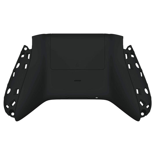 eXtremeRate Black Soft Touch Custom Bottom Shell for Xbox Series S/X Controller - Model BX3P309, Durable Plastic, Battery Cover Included