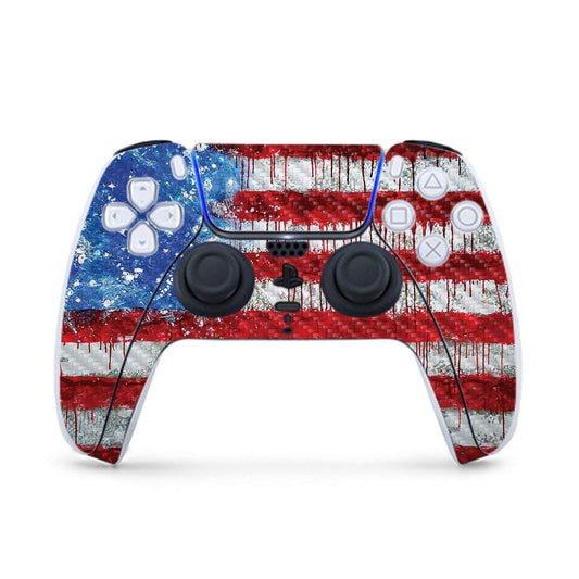 MightySkins Carbon Fiber Gaming Skin for PS5 / Playstation 5 Controller - Colors Dont Run | Durable Textured Carbon Fiber Finish | Easy to Apply | Made in The USA