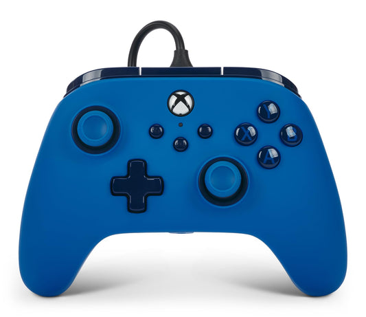 PowerA Advantage Wired Controller for Xbox Series X|S - Blue  Xbox Controller with Detachable 10ft USB-C Cable  Mappable Buttons  Trigger Locks and Rumble Motors  Officially Licensed for Xbox